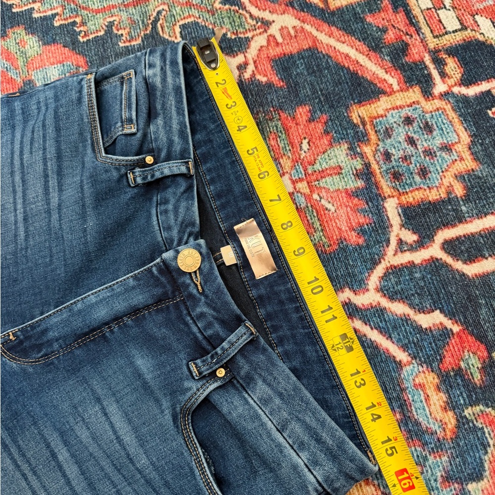 Kut from the Kloth Meg Fab ab Wide-Leg Dark Blue Jeans - Picture 5 of 7